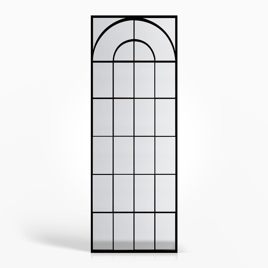 View of Custom Retro Style Stainless Steel Glass Wall Divider and Partition Pa ...