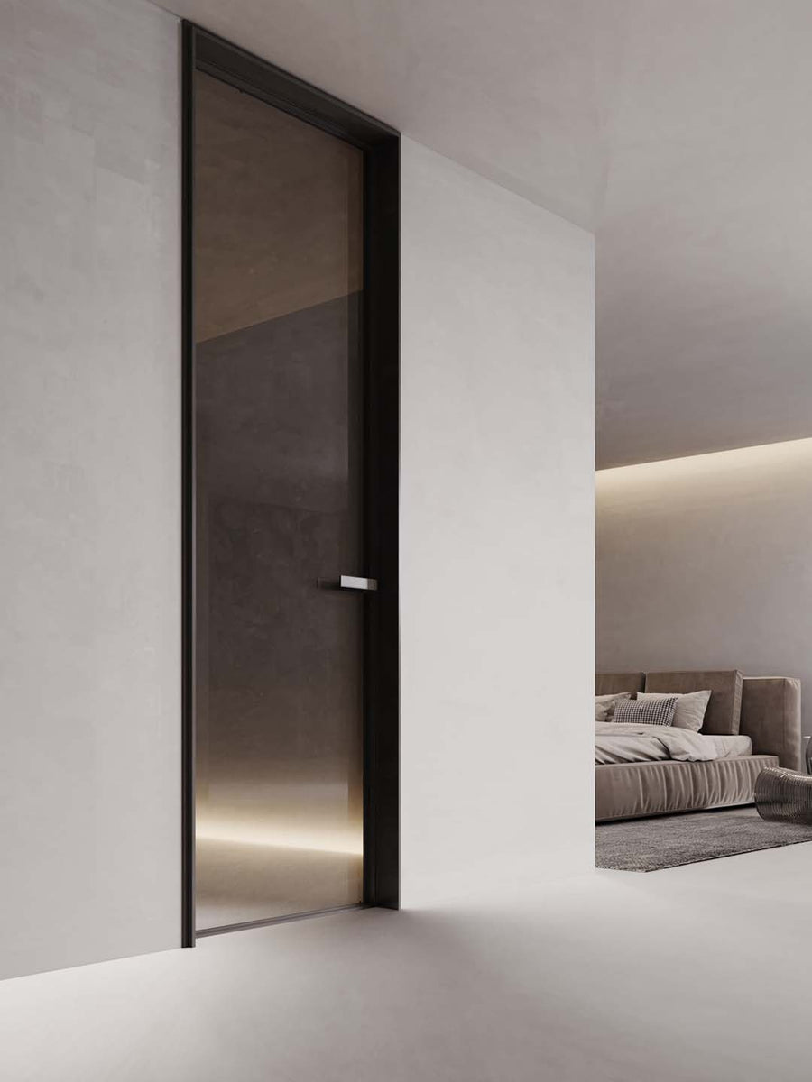 Modern Sleek Minimalist Aluminum Glass Rectangle Door – Pamper Haus ...