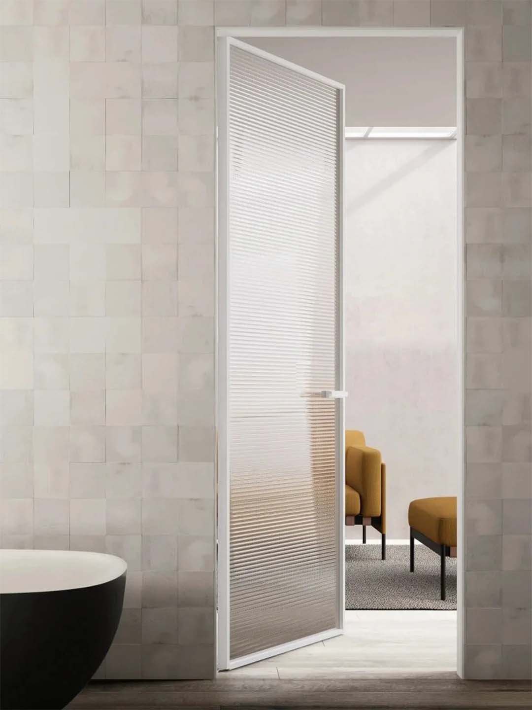 Modern Sleek Minimalist Aluminum Glass Rectangle Door – Pamper Haus ...