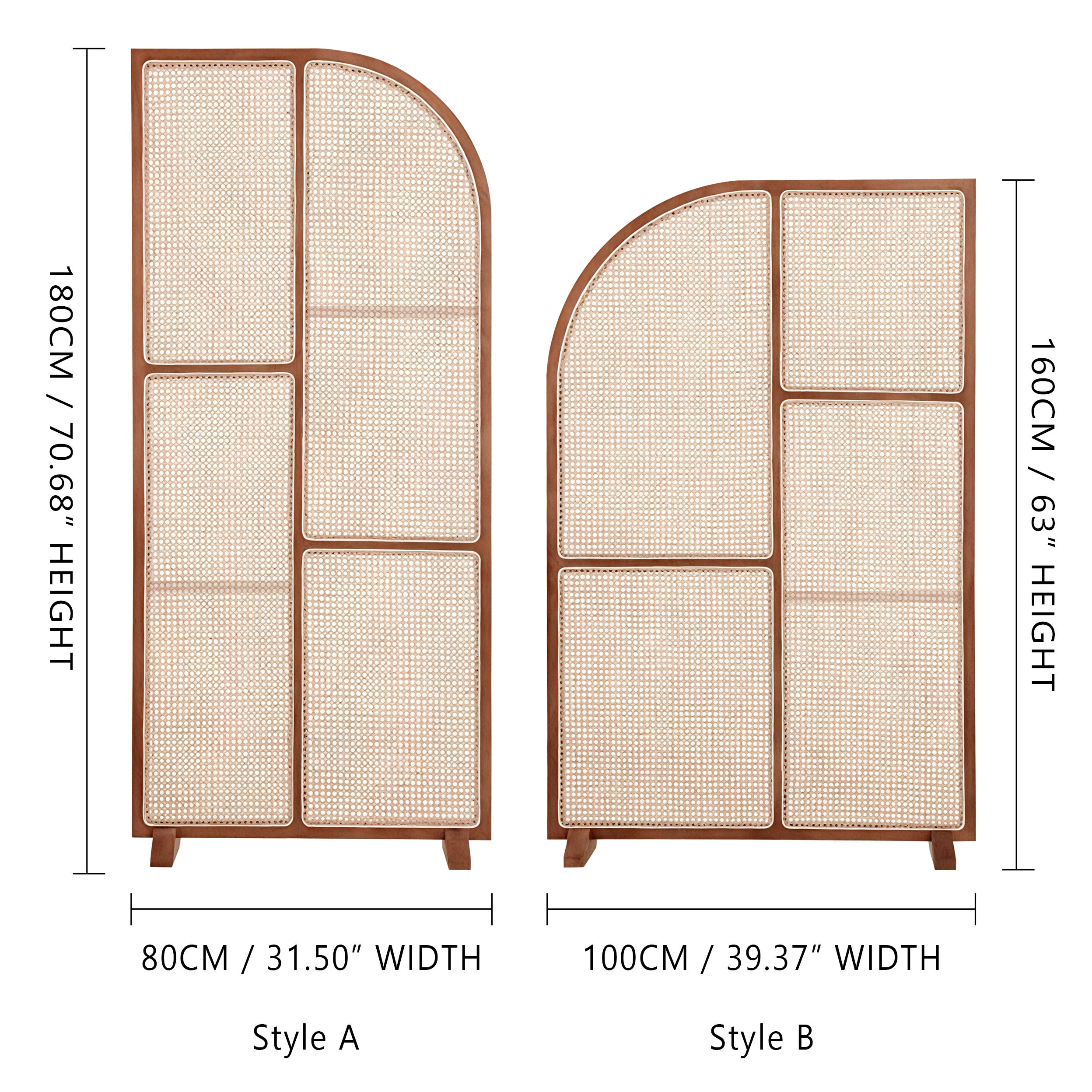 Mid Century Modern Wood Webbing Cane Panel Wall Divider Panel | Privac ...