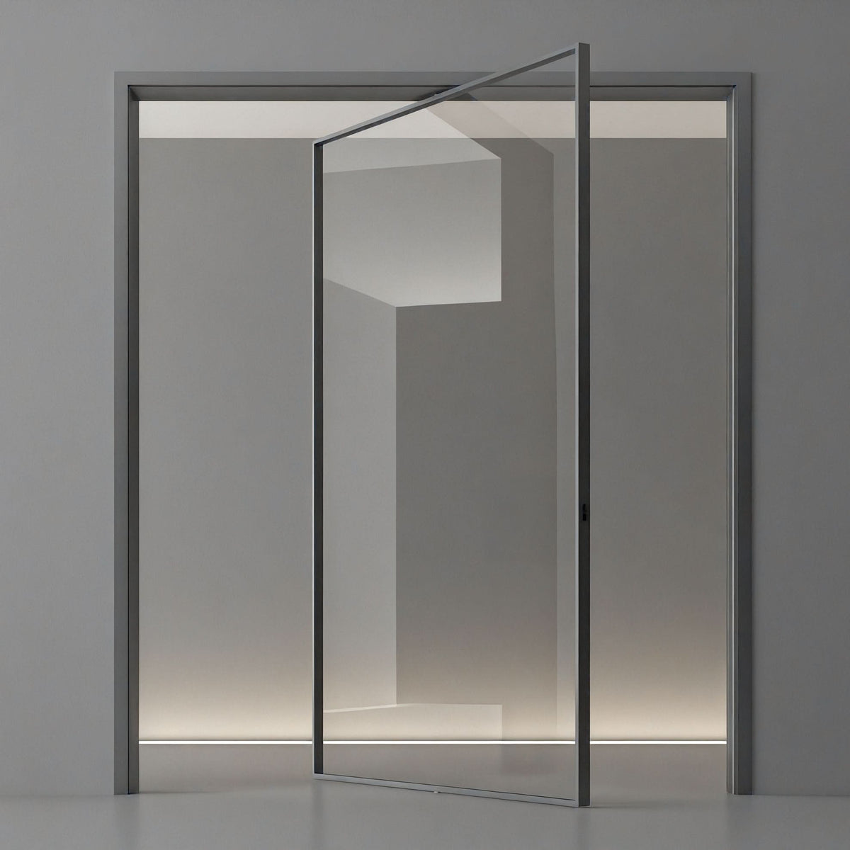 Modern Minimalist Aluminum Glass Pivot Door – Pamper Haus Design Shop