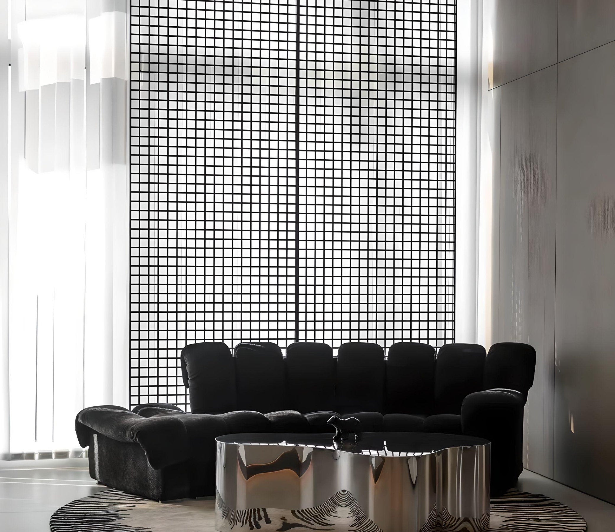 Modern Sleek Stainless Steel Partition Wall Panel