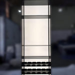 Modern LED Stainless Steel Metal Display Shelves Cabinet