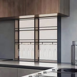 Modern LED Stainless Steel Metal Display Shelves Cabinet