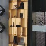 Modern LED Stainless Steel Metal Display Shelves Cabinet