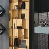 Modern LED Stainless Steel Metal Display Shelves Cabinet